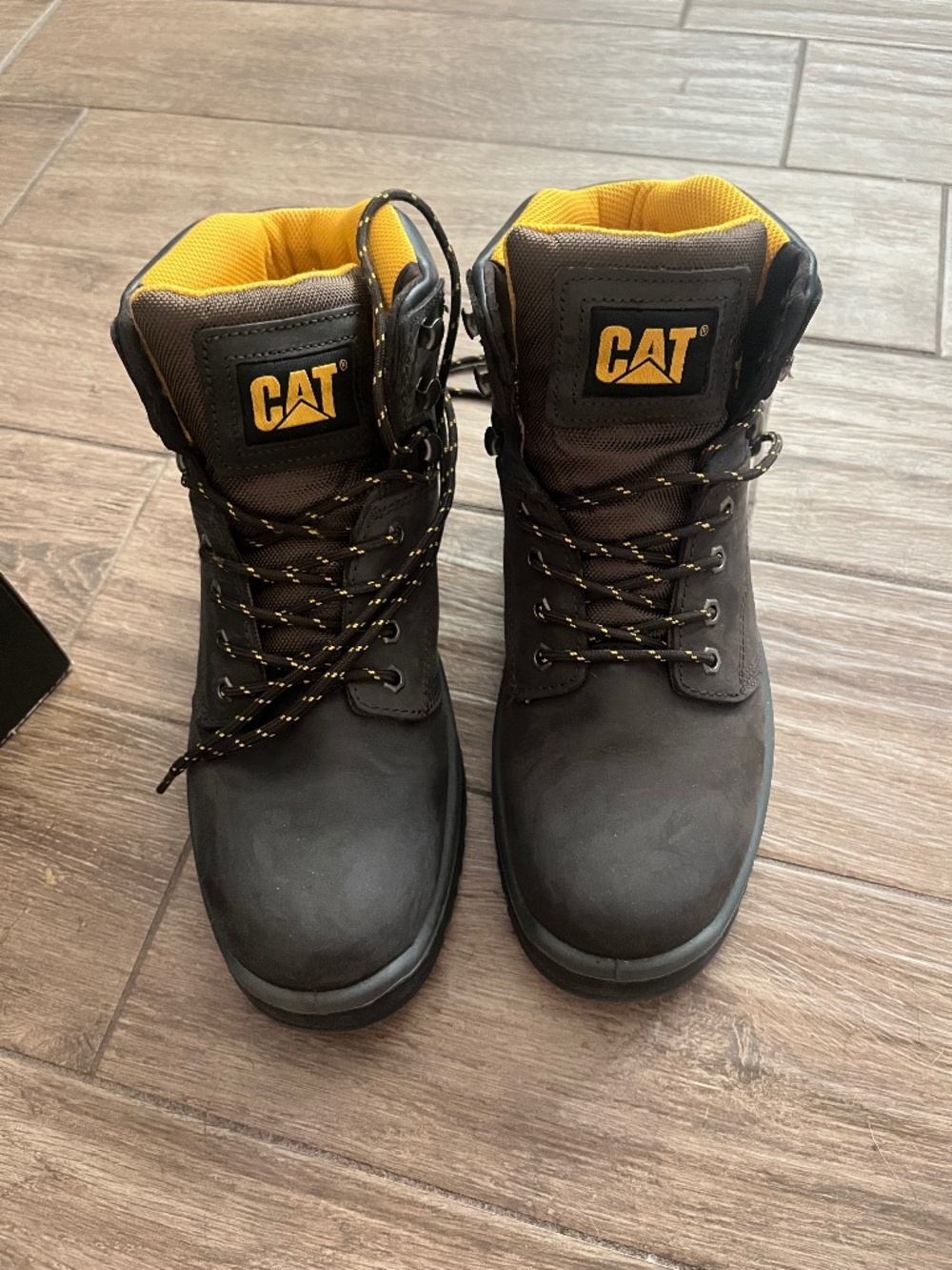 Men's Caterpillar Striver Work Boot Steel Toe Brown Size 10.5 M